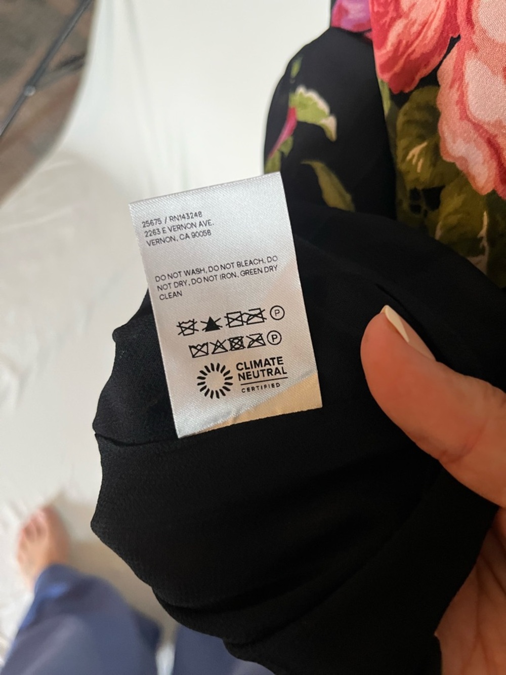 Reformation Nikita Black Floral Cottage Dress - Size 10 - Picture 7 of 9